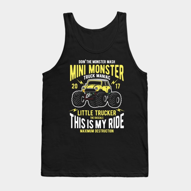 Mini Monster Truck Tank Top by OniSide